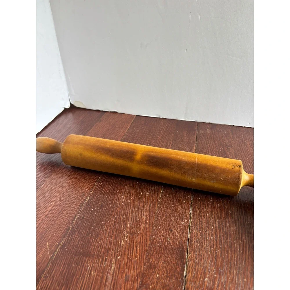 Vintage Wooden Rolling Pin 18 Inch Classic Farmhouse Kitchen Baking Tool‎